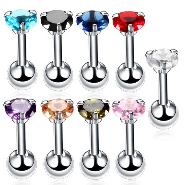 lot 2piece ear cartilage tragus piercing surgical steel crystal zircon assorted colors ear cartilage helix fashion girls jewelry q sqcnhl, Silver
lot 2piece ear cartilage tragus piercing surgical steel crystal zircon assorted colors ear cartilage helix fashion girls jewelry q sqcnhl, Silver