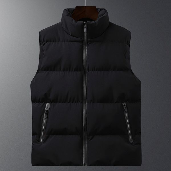 autumn and winter korean trend sleeveless coat men's down vest cotton casual slim jacket, Black;white
autumn and winter korean trend sleeveless coat men's down vest cotton casual slim jacket, Black;white