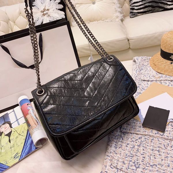 women designer shoulder bags black metal chain bags tote leather pure black handbags college bag handbags
women designer shoulder bags black metal chain bags tote leather pure black handbags college bag handbags