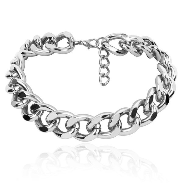 new vintage silver /gold color link chain necklaces for women men hip hop chunky statement choker necklace punk jewelry xr, Golden;silver
new vintage silver /gold color link chain necklaces for women men hip hop chunky statement choker necklace punk jewelry xr, Golden;silver