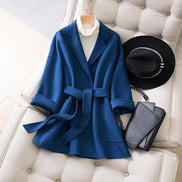 women's wool & blends water ripples double-sided little cashmere coat female woolen cloth short winter with han edition 20211, Black
women's wool & blends water ripples double-sided little cashmere coat female woolen cloth short winter with han edition 20211, Black