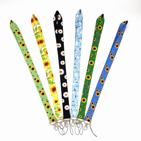 20pcs color sunflower lanyard for keychain id card pass gym mobile phone usb badge key ring holder neck straps 20pcs color sunflower lanyard for keychain id card pass gym mobile phone usb badge key ring holder neck straps
