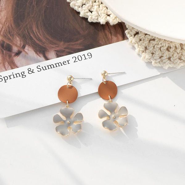 xingge romantic enamel matte flower dangle earing for women irregular circle geometrical wedding earing jewelry accessories, Silver
xingge romantic enamel matte flower dangle earing for women irregular circle geometrical wedding earing jewelry accessories, Silver