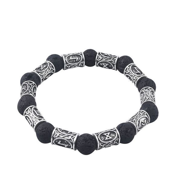 creative viking rune antique north stone beads bracelet strands handmade bangles for men jewelry gift, Black
creative viking rune antique north stone beads bracelet strands handmade bangles for men jewelry gift, Black