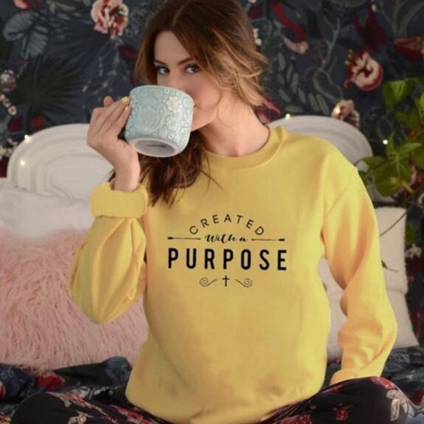 created with a purpose graphic sweatshirt christian religion aesthetic hoodie women pullovers jesus clothes drop shipping y200106, Black
created with a purpose graphic sweatshirt christian religion aesthetic hoodie women pullovers jesus clothes drop shipping y200106, Black