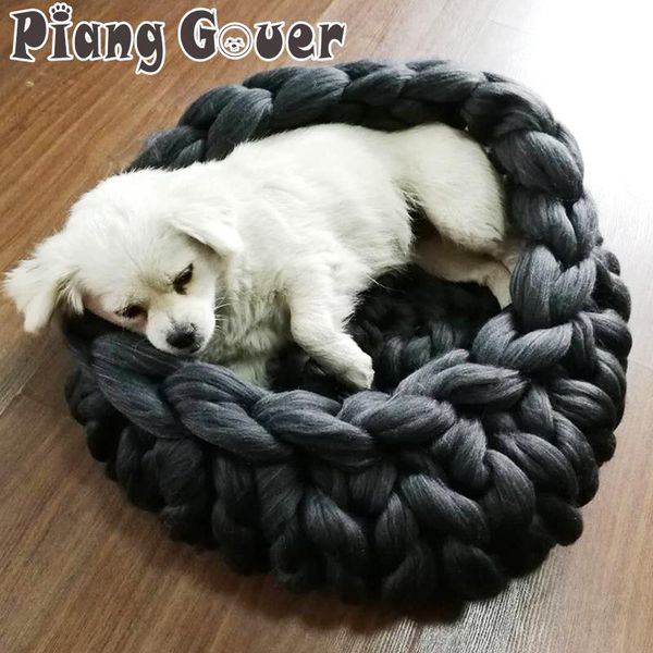 cat beds & furniture woolen nest hand knitting thickening sleeping bag pet rope house for small dog
cat beds & furniture woolen nest hand knitting thickening sleeping bag pet rope house for small dog