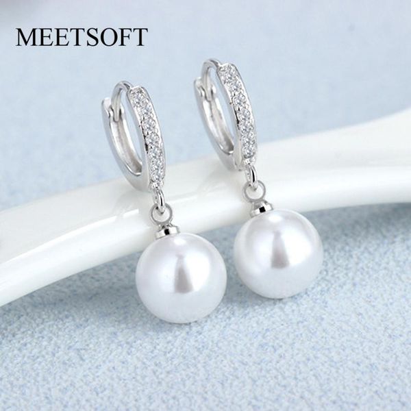 hoop & huggie meetsoft romantic 925 sterling silver pearl and zircon earrings for women party fine jewelry accessory wholesale, Golden;silver
hoop & huggie meetsoft romantic 925 sterling silver pearl and zircon earrings for women party fine jewelry accessory wholesale, Golden;silver