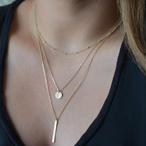 elifashion fashion circl & sitck shape pendant necklace trendy women's simple chorker necklace birthday gift golden color only, Silver
elifashion fashion circl & sitck shape pendant necklace trendy women's simple chorker necklace birthday gift golden color only, Silver