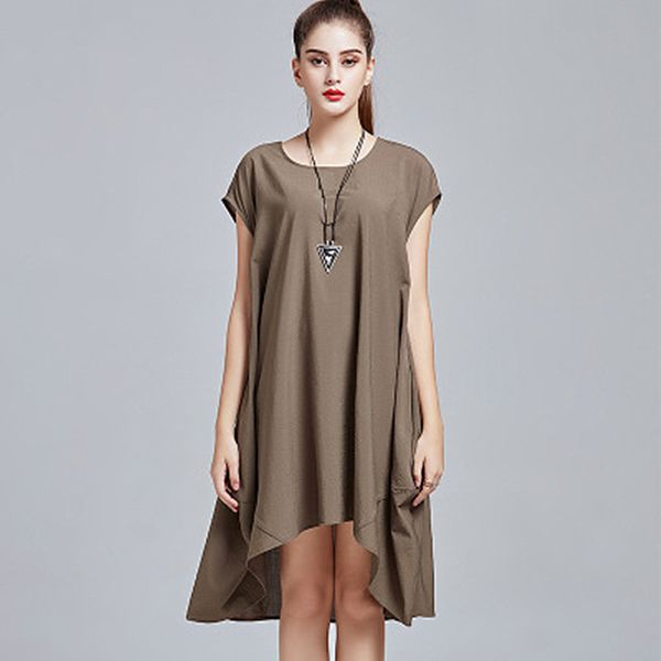 large size loose of dress 2020 summer bat hem irregular solid color dressed short trend 8ewy oxku, Black;gray
large size loose of dress 2020 summer bat hem irregular solid color dressed short trend 8ewy oxku, Black;gray