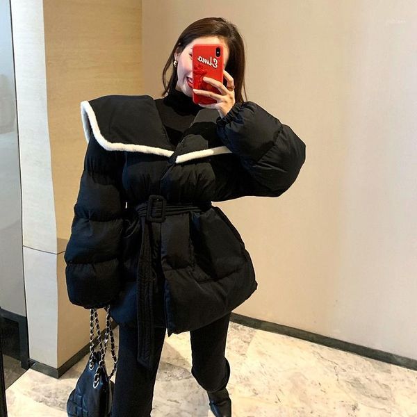 women winetr cotton coat bread jacket 2020 slim new trendy korean loose parka female sweet outerwera m531, Black
women winetr cotton coat bread jacket 2020 slim new trendy korean loose parka female sweet outerwera m531, Black