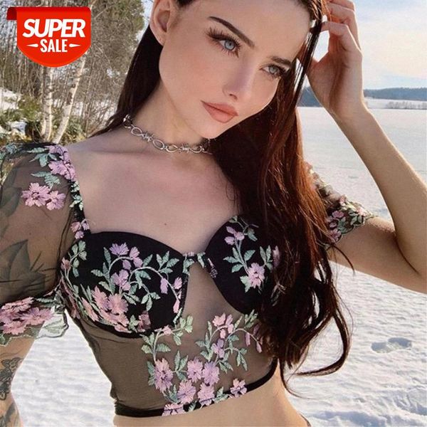 fashion new chic tank floral embroidery tube women summer strapless bandeau mesh see through t-shirt corset crop #0j4m, White
fashion new chic tank floral embroidery tube women summer strapless bandeau mesh see through t-shirt corset crop #0j4m, White