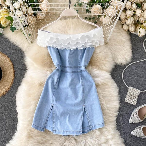 women 2020 new fashion vintage contrast color 3d ruffled sleeveless high waist slimming split playsuits jumpsuits n4011, Black;white
women 2020 new fashion vintage contrast color 3d ruffled sleeveless high waist slimming split playsuits jumpsuits n4011, Black;white