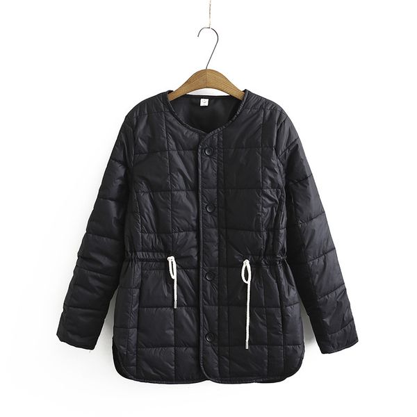 female size plus nylon quilted winter coats long to-line sleeves elegant outerwear 7gom, Black
female size plus nylon quilted winter coats long to-line sleeves elegant outerwear 7gom, Black