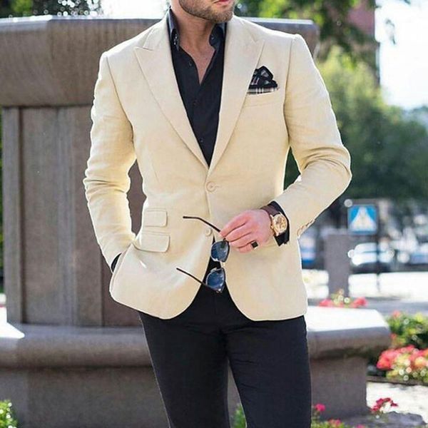 khaki wedding suits blazer for men peaked lapel groom mens suit tuxedo costume homme mariage 2piece slim fit terno masculino, White;black
khaki wedding suits blazer for men peaked lapel groom mens suit tuxedo costume homme mariage 2piece slim fit terno masculino, White;black