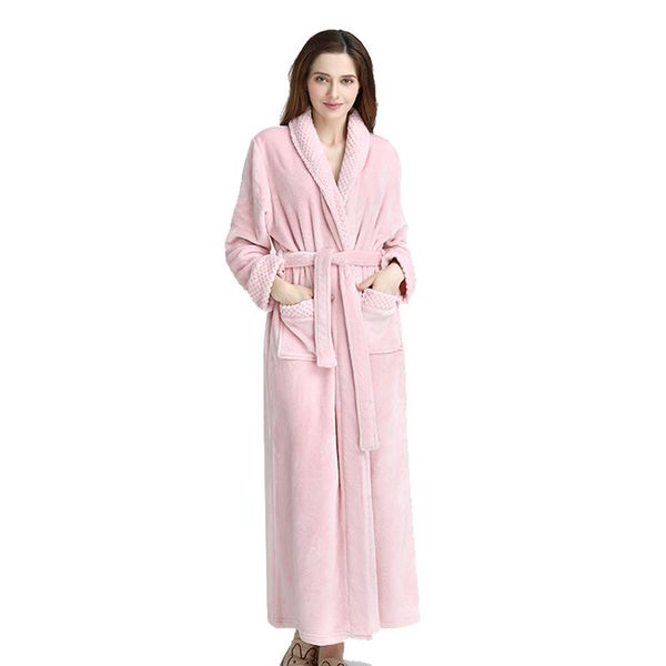 2021 new women's autumn winter flannel nightgown thicken solid bathrobes female plus size sleepwear with sahses nightwear lady pr6x, Black;red
2021 new women's autumn winter flannel nightgown thicken solid bathrobes female plus size sleepwear with sahses nightwear lady pr6x, Black;red