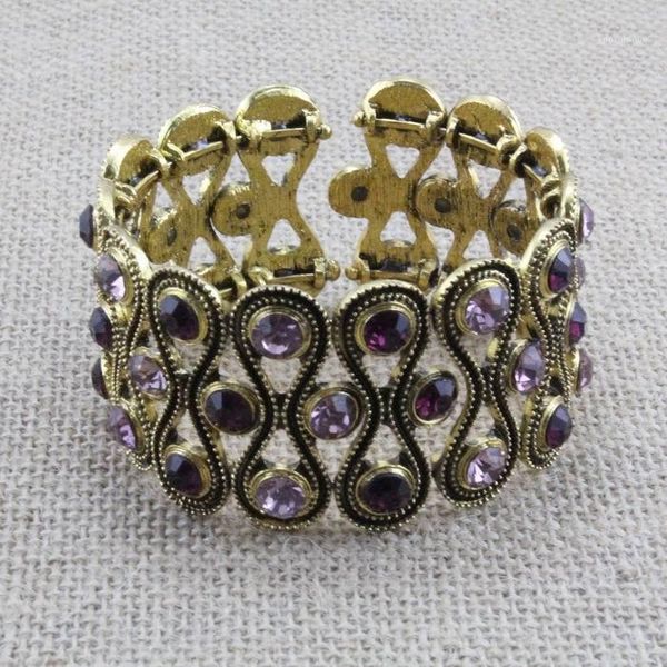 2020 fashion new glass crystal bead big alloy metal antique gold color bangle bracelet for women party jewelry1, Black
2020 fashion new glass crystal bead big alloy metal antique gold color bangle bracelet for women party jewelry1, Black