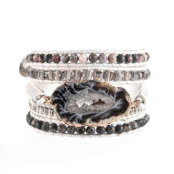 5 layers natural stone leather bracelet exquisite mix stones women fashion wrap bracelet boho bracelet jewelry dropshipping y200730, Black
5 layers natural stone leather bracelet exquisite mix stones women fashion wrap bracelet boho bracelet jewelry dropshipping y200730, Black