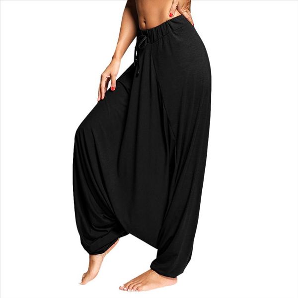 wipalo womens fashion drop bottom harem pants with drawstring new women trouser casual loose plus size full length pants, Black;white
wipalo womens fashion drop bottom harem pants with drawstring new women trouser casual loose plus size full length pants, Black;white