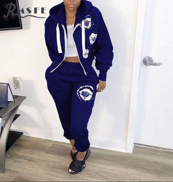 women's tracksuits rmsfe 2021 3 colors woman print zipper hooded loose-fitting two-piece set autumn short style casual long sleeve suit, Gray
women's tracksuits rmsfe 2021 3 colors woman print zipper hooded loose-fitting two-piece set autumn short style casual long sleeve suit, Gray