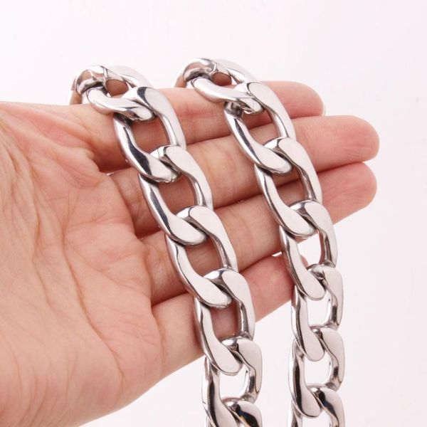 chains 15mm fashion flat stainless steel men's necklace bracelet gold silver color collar choker mechanical punk style male boy gift
chains 15mm fashion flat stainless steel men's necklace bracelet gold silver color collar choker mechanical punk style male boy gift