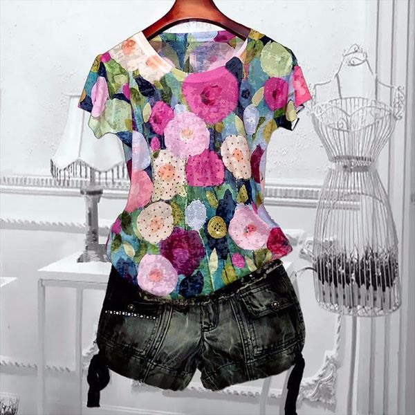candy colors floral print t shirt women 4xl 2020 summer short sleeve graphic tees slim modis tshirt o neck tee shirt, White
candy colors floral print t shirt women 4xl 2020 summer short sleeve graphic tees slim modis tshirt o neck tee shirt, White