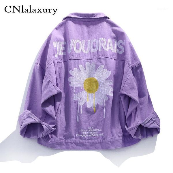 purple pink streetwear floral embroidery women denim jacket korean casual loose jeans coat female outwear mujer chaqueta1, Black;brown
purple pink streetwear floral embroidery women denim jacket korean casual loose jeans coat female outwear mujer chaqueta1, Black;brown