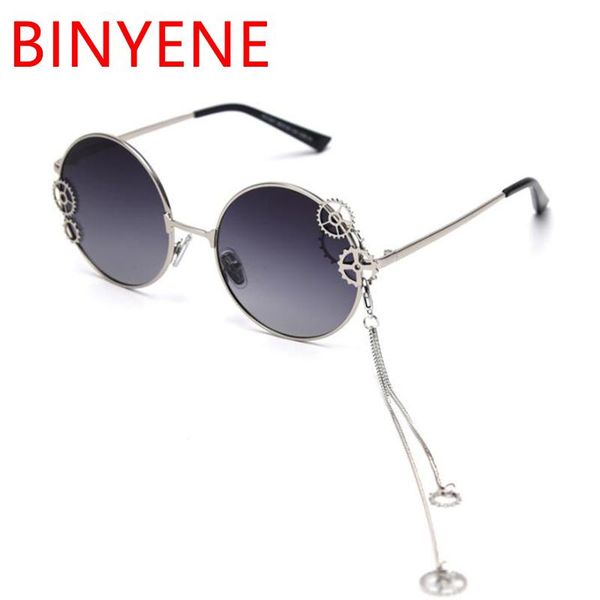 trendy clear lens round sunglasses ladies unique oversized glasses car driving polarized sunglasses female luxury designer, White;black