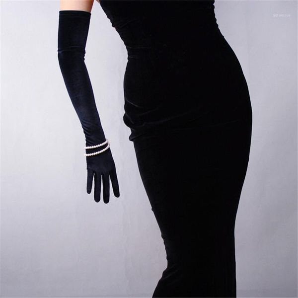 60cm black velour gloves extra long over elbow vestido de noche high elastic black velvet female touch screen wsr081, Blue;gray
60cm black velour gloves extra long over elbow vestido de noche high elastic black velvet female touch screen wsr081, Blue;gray