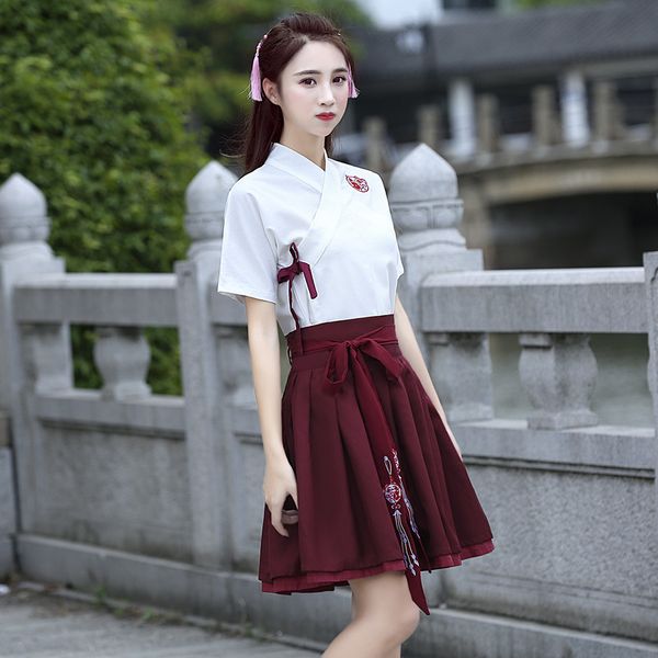 traditional women's hanfu clothes, two short sleeve embroidered old clothes, fairy dance clothes, Red
traditional women's hanfu clothes, two short sleeve embroidered old clothes, fairy dance clothes, Red