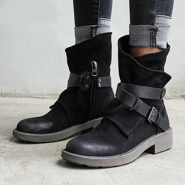 boots 2021 women ankle autumn winter round toe vintage genuine leather ladies shoes low heel western plus size shoes1, Black
boots 2021 women ankle autumn winter round toe vintage genuine leather ladies shoes low heel western plus size shoes1, Black