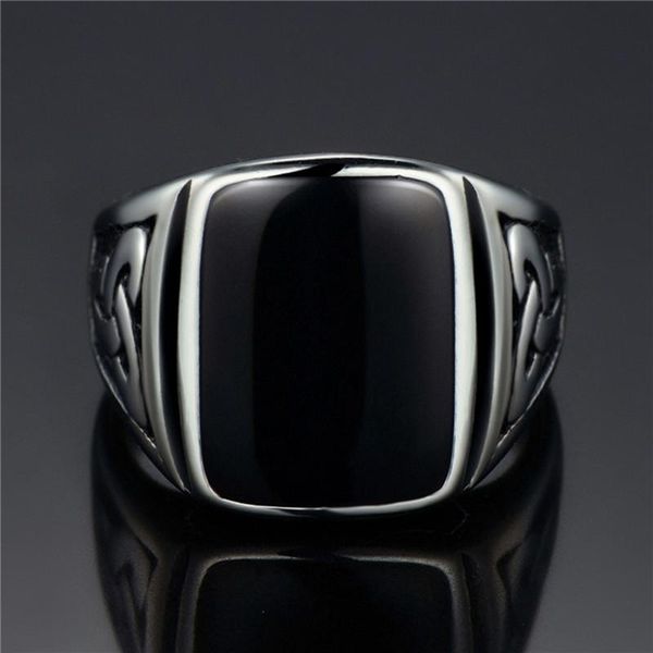 wedding rings cfbulongs punk titanium steel men ring flat black stone nordic viking jewelry retro party gift, Slivery;golden
wedding rings cfbulongs punk titanium steel men ring flat black stone nordic viking jewelry retro party gift, Slivery;golden