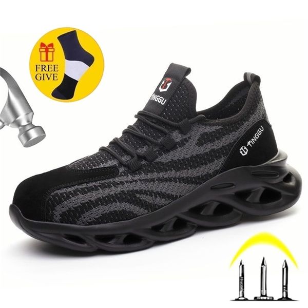 lightweight for safety steel toe shoes men boots anti-smashing work sneakers y200915, Black;brown
lightweight for safety steel toe shoes men boots anti-smashing work sneakers y200915, Black;brown