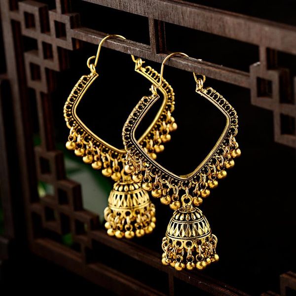 anqi brinco women's antique jhumki jhumka big bells dangle earrings oversize pendientes ethic tribal gypsy jewelry, Silver
anqi brinco women's antique jhumki jhumka big bells dangle earrings oversize pendientes ethic tribal gypsy jewelry, Silver