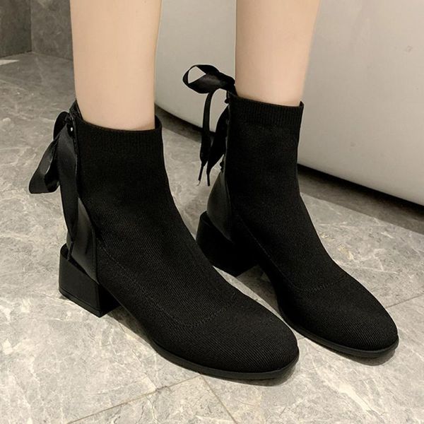 knit elastic socks short strap boots woman shoes fashion office lady black ankle boots suede square heel platform zapatos
knit elastic socks short strap boots woman shoes fashion office lady black ankle boots suede square heel platform zapatos