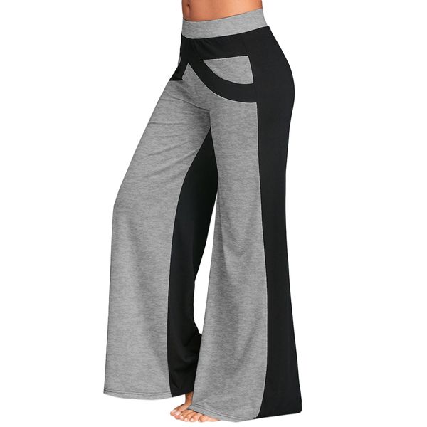lortalen wide leg pants with color block causal loose straight flat trousers long female trousers women pants wide legged pants y19070301, Black;white
lortalen wide leg pants with color block causal loose straight flat trousers long female trousers women pants wide legged pants y19070301, Black;white
