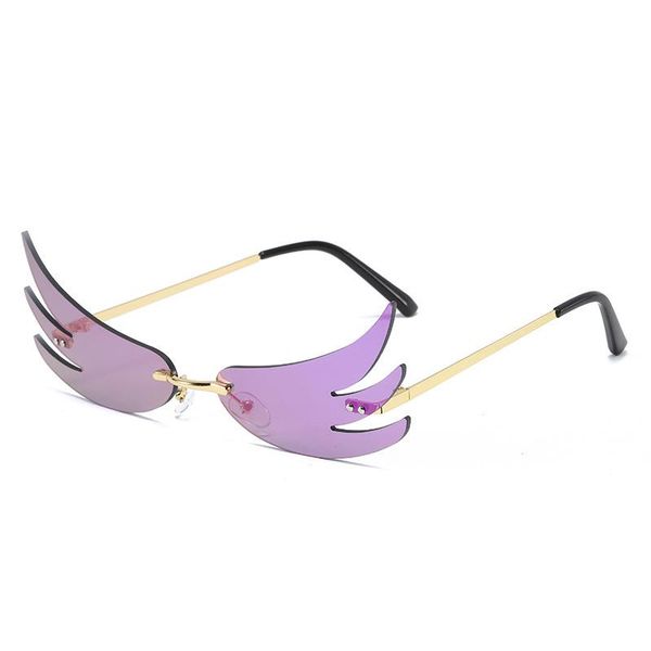 sunglasses unique fire flame women men 2021 trending products rimless wave party festival feminino, White;black
sunglasses unique fire flame women men 2021 trending products rimless wave party festival feminino, White;black