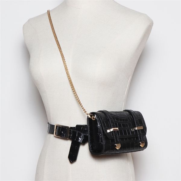 women girls cute belt bag fashion 2020 animal skin pattern pu bag with shoulder chain black pink blue vintage belt t200427, Black;brown
women girls cute belt bag fashion 2020 animal skin pattern pu bag with shoulder chain black pink blue vintage belt t200427, Black;brown