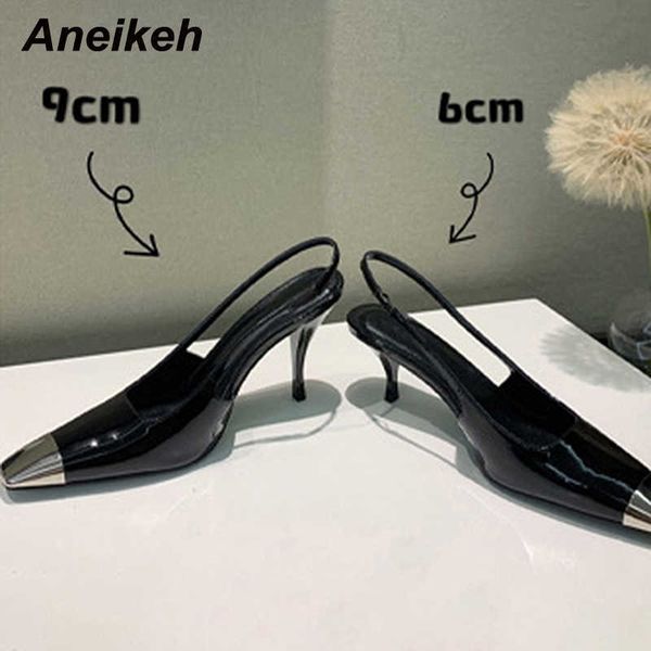 famous brand designer summer elastic band show heel sandals pumps women shoes 2022 elegant pointed toe metal decoratio shallow wedding party, Black
famous brand designer summer elastic band show heel sandals pumps women shoes 2022 elegant pointed toe metal decoratio shallow wedding party, Black