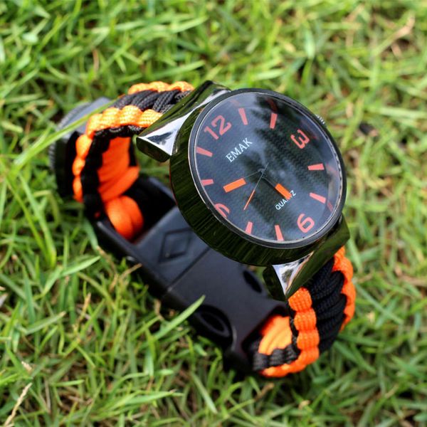 survival outdoor rope multifunctional umbrella knitting watch portable car compass fashion men's wrist watchp9a3, Slivery;brown
survival outdoor rope multifunctional umbrella knitting watch portable car compass fashion men's wrist watchp9a3, Slivery;brown