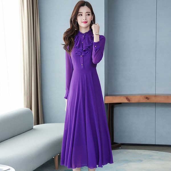 vintage solid chiffon lady maxi dresses autumn winter 3xl plus size long sleeve dress elegant women bodycon party vestidos 201127, Black;gray
vintage solid chiffon lady maxi dresses autumn winter 3xl plus size long sleeve dress elegant women bodycon party vestidos 201127, Black;gray