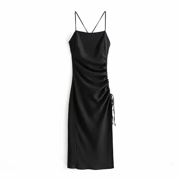2021 new women vintage thin straps midi dresses fashion backless tied belt adjustable pleats hem side vent mujer dress en4a, Black;gray
2021 new women vintage thin straps midi dresses fashion backless tied belt adjustable pleats hem side vent mujer dress en4a, Black;gray