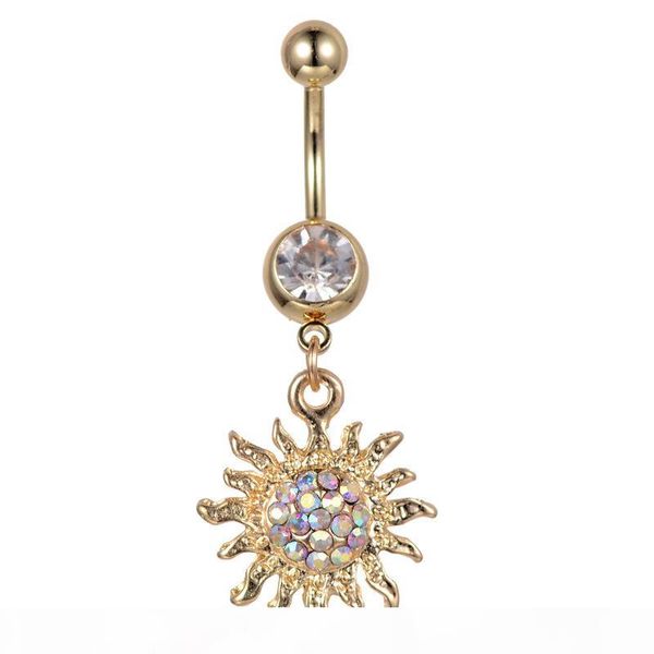 d0700 ( 1 color ) gold color sunflower navel button ring piercing body jewlery 1.6*11*5 8 belly ring body jewelry, Silver
d0700 ( 1 color ) gold color sunflower navel button ring piercing body jewlery 1.6*11*5 8 belly ring body jewelry, Silver