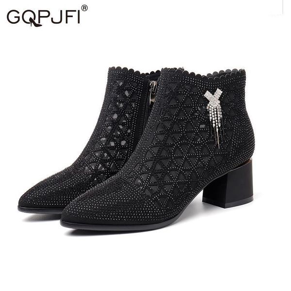 gqpjfi breathable mesh boots crystal shoe pointed high heels solid color wedge shoes zipper hollow out cool boots women's shoes1, Black
gqpjfi breathable mesh boots crystal shoe pointed high heels solid color wedge shoes zipper hollow out cool boots women's shoes1, Black