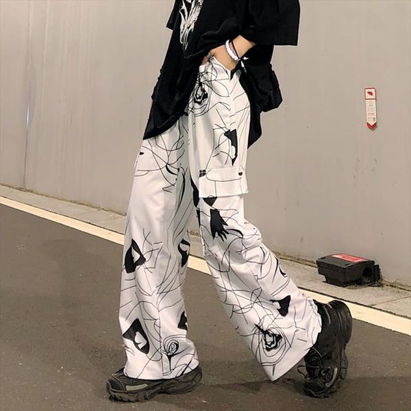 harajuku style прямые брюки женские хип-хоп темные черные граффити печатают свободные повседневные крупные карманные корейские брюки унисекс, Black;white
harajuku style прямые брюки женские хип-хоп темные черные граффити печатают свободные повседневные крупные карманные корейские брюки унисекс, Black;white