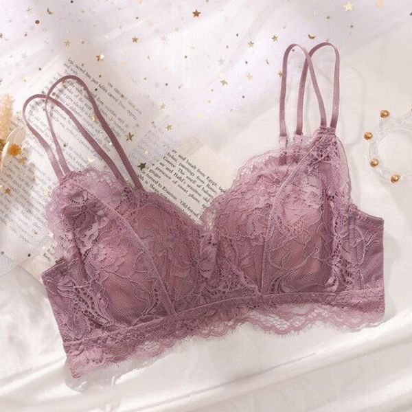 underwear women's big chest shows small gathered no steel ring thin adjustable lace temptation back bra set, White
underwear women's big chest shows small gathered no steel ring thin adjustable lace temptation back bra set, White