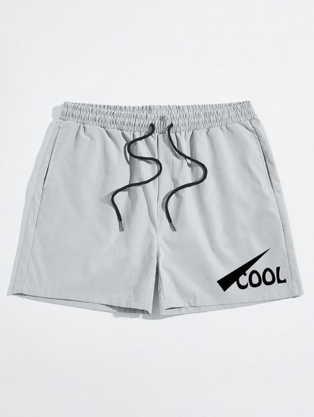romwe guys letter graphic drawstring shorts w6un#, Black 
romwe guys letter graphic drawstring shorts w6un#, Black