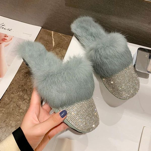 slippers women furry fluffy fur slides home indoor house lady crystal outside mules shoes woman female ladies for, Black
slippers women furry fluffy fur slides home indoor house lady crystal outside mules shoes woman female ladies for, Black