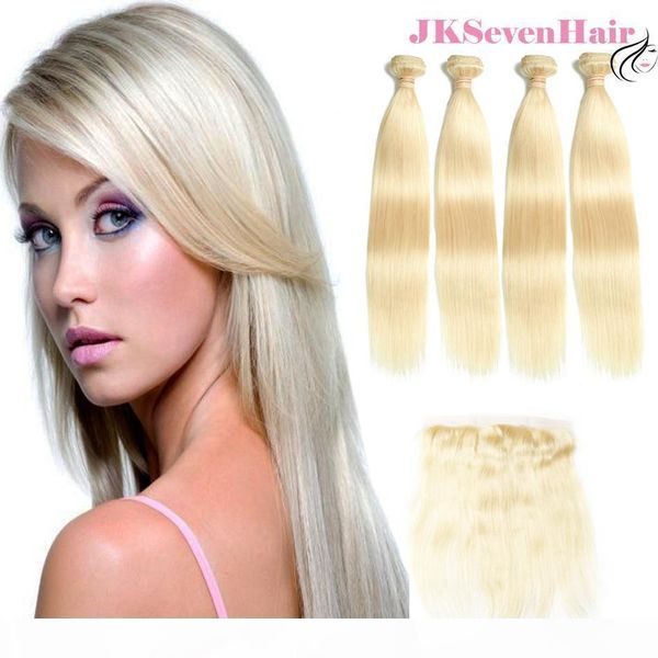 blonde virgin brazilian hair extensions 10a 613 straight russian remy hair 4 bundles with lace frontal european hair weaves, Black
blonde virgin brazilian hair extensions 10a 613 straight russian remy hair 4 bundles with lace frontal european hair weaves, Black