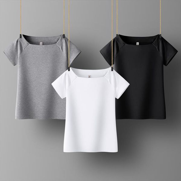 cotton women t shirt square collar short sleeve women shirt all match lady black white gray yellow shir
cotton women t shirt square collar short sleeve women shirt all match lady black white gray yellow shir