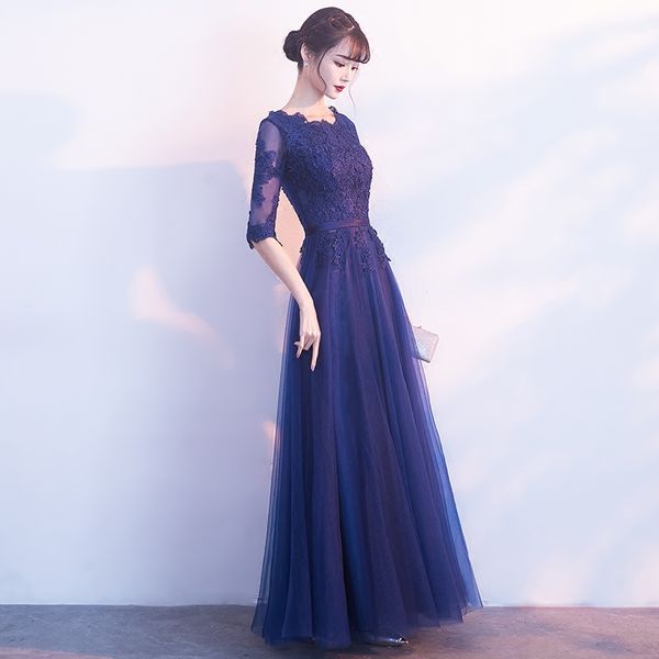 Robe de soiree long O-Neck Lace with Appliques evening dress vestido de festa prom dresses party dress Custom made 4 colors, Black
Robe de soiree long O-Neck Lace with Appliques evening dress vestido de festa prom dresses party dress Custom made 4 colors, Black